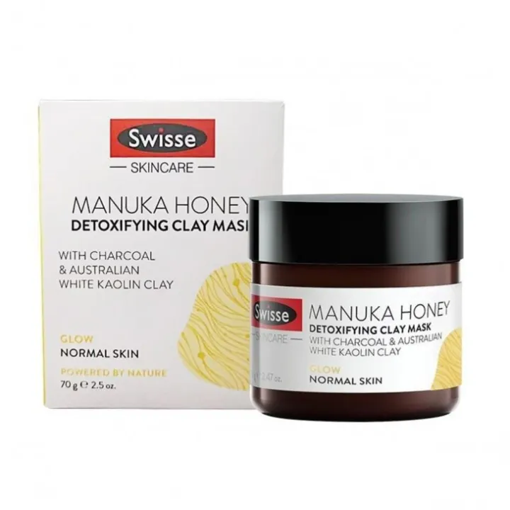 Swisse Manuka Honey Detoxifying Facial Mask With Charcoal And Kaolin Clay