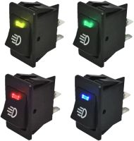 4ชิ้น/เซ็ตสากลรถไฟตัดหมอกโยกสวิทช์ Led แดชบอร์ด4pin 12โวลต์35a สวิทช์ชุด【fast】