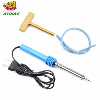 1pc 220V-240V 40W Pencil Tip Soldering Iron Welding Gun Tool with Solder T-head Rubber strip for LCD Pixel Repair Ribbon Cable