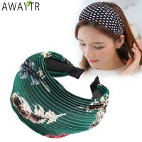 【YF】 Wide Hairband Printing Dots Solid Turban Elastic Hair Hoop Bands Head Accessories Headband for Women Girls Headdress