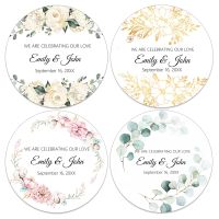 hotx【DT】 Celebrations Labels Personalized Wedding Stickers Name Text Sticker Birthdays Baptism Day Parties