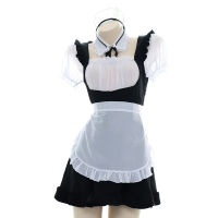 Japanese Sexy Apron French Maid Outfit Kawaii Lingerie Cute ty Clothes Roleplay Anime Cow Cosplay Costume Maid Dress Uniform