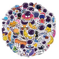 【LZ】✐  10/50PCS Super Cute Astronaut Espaço Dos Desenhos Animados Adesivos para Crianças À Prova D Água Vinil Space Explorer Adesivos DIY Decors para Adolescentes Quarto