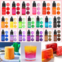 10Ml เทียนสบู่ Pigment Liquid Colorant สำหรับ DIY เทียนสบู่เรซิ่นสีย้อมเครื่องประดับทำอุปกรณ์ Hademade Craft