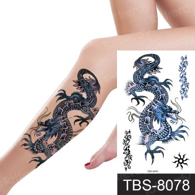 hot！【DT】☢✓  temporary tattoo phoenix dragon animals art body stickers women men legs tatoo fake waterproof decal sheet water