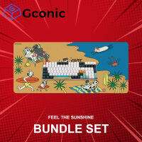 เซ็ตแผ่นรองเมาส์และคีย์แคป Gconic Bundle Set Desk Mat + Keycap : Feel the Sunshine