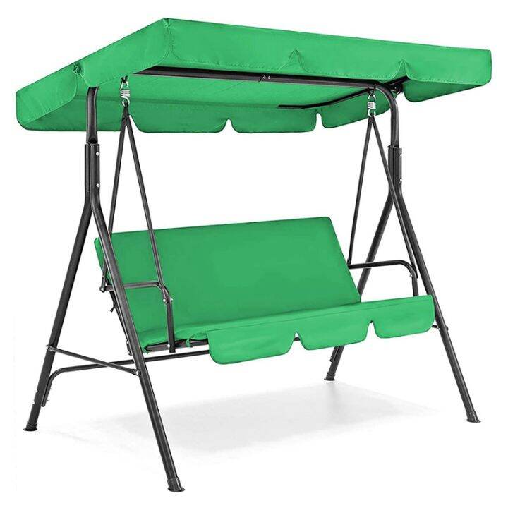 Canopy Swing Top Cover & Swing Seat Cover, 3 Seater Patio Swing Chair