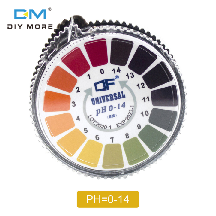 diymore PH Paper 014 16.4ft Alkaline Acid Indicator Meter Test Strip