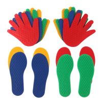 Kids Feet and Hands Training Fitness Toys Fun Games Hand Foot Print Crawling Mat Sensory Integration Kindergarten Activity Props