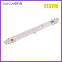 FineGoodWell หลอดฮาโลเจน100/200/300W 118มม. 1ชิ้นหลอดไฟฮาโลเจน R7s เชิงเส้นแบบคู่