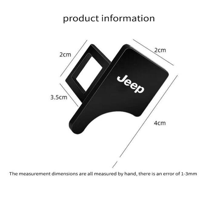 konnwei-คลิปหัวเข็มขัดนิรภัยรถยนต์-โลหะ-สําหรับ-wrangler-gladiator-ram-grand-cherokee-compass-grand-wagoneer-1-2-ชิ้น