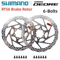 2PCS SHIMANO DEORE SM-RT56 Brake Rotor 160mm 180mm MTB Bicycle Hydraulic Disc Brake Rotor with 6 Bolts for Resin Pads Bike Parts