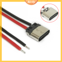 Aleaty? 5pcs USB Type-C 2P เชื่อมสายเชื่อมต่อหญิงสำหรับชาร์จโทรศัพท์มือถือ