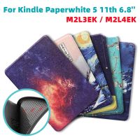 Smart Cover for 2021 All New Kindle Paperwhite 5 11th Generation 6.8 Inch Signature Edition M2L3EK M2L4EK Cute Print Ebook CaseCases Covers