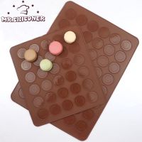 【hot】✾♝  Silicone Pastry Oven Baking Mould 30/48 Cavity Roll Molds Patisserie Sheet