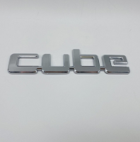 โลโก้ตัวอักษร นิสสัน คิวบ์ ติดด้านหลังรถยนต์ ขนาด 17 * 3 cm  NISSAN CUBE Rear Boot Badge Emblem Trunk Logo Tailgate Nameplate letters Decals