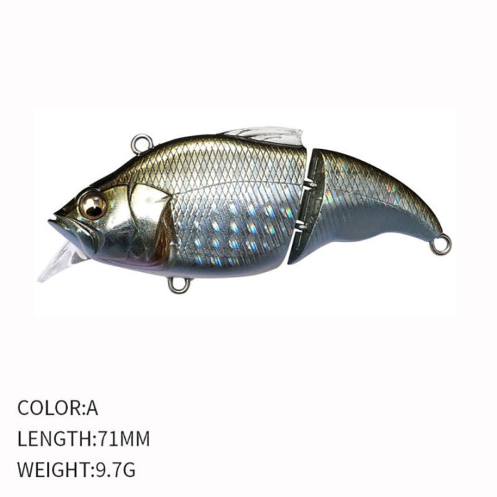 zp-71มม-9-7ก-เหยื่อล่อปลา2ส่วนที่จมน้ำเหยื่อแบบแข็งปลอมลอยอุปกรณ์ตกปลาสำหรับปลาไพค์ปลาแบส