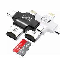 เคลียร์สต๊อก!!! 3 In 1 Lightning/Type-C/เครื่องอ่านการ์ด Micro USB เครื่องอ่านการ์ด USB2.0บัตร TF ขนาดเล็ก/อะแดปเตอร์สำหรับ Iphone. /Ipada/android/ เครื่องอ่านการ์ดพีซี