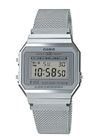 Casio Standard นาฬิกาข้อมือผู้ชาย สายสแตนเลส รุ่น A700,A700WM,A700WM-7A,A700WM-7ADF - สีเงิน