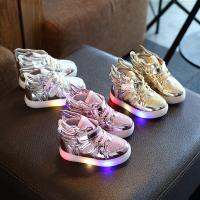 New winter light flashing shoes anime figure wings shoes boy and girl sneaker trend super children shoes for kids