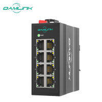 สวิตช์ฮับเกรดอุตสาหกรรม 8 Port /Use DIN Rial installation/12~58VDC (CE,FC,RoHs Certificate)