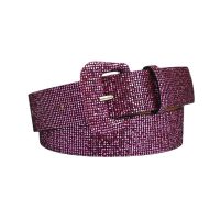 Shiny Sequins Ladies Waist Belts Square Pin Buckle Jeans Belts for Women Elastic Waistbands Golden Silver Jeans Belts for Women