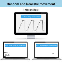 Mini Mouse Jiggler USB Mouse Mover Plug-and-Play Supports Multi-track Simulate Mouse Movement to Prevent Entering Sleep