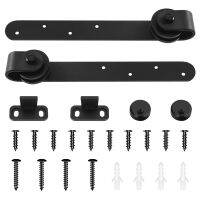 Sliding Barn Door Hardware Kits Top Mounted Hanging Rail Hanger Track Steel Closet Door Roller Rail for Single Door-A