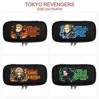 Anime Tokyo Revengers Nylon Penbag Cartoon Print Cosmetic Cases Large Capacity Student Double Zipper Pencil Case Stationary Bags