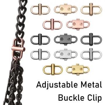 Adjustable Metal Buckle Bag Chain Strap Length Shorten Shoulder