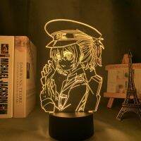 Anime Led Lamp Saga of Tanya The Evil for Bedroom Decor Nightlight Birthday Gifts for Women Men Konosuba Manga 3d Light