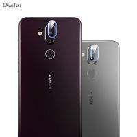 EXUNTON 2PCS For Nokia 8.1 X7 8 Sirocco 7 Plus Camera Tempered Glass Screen Protector For Nokia 8.1 Soft Camera Film