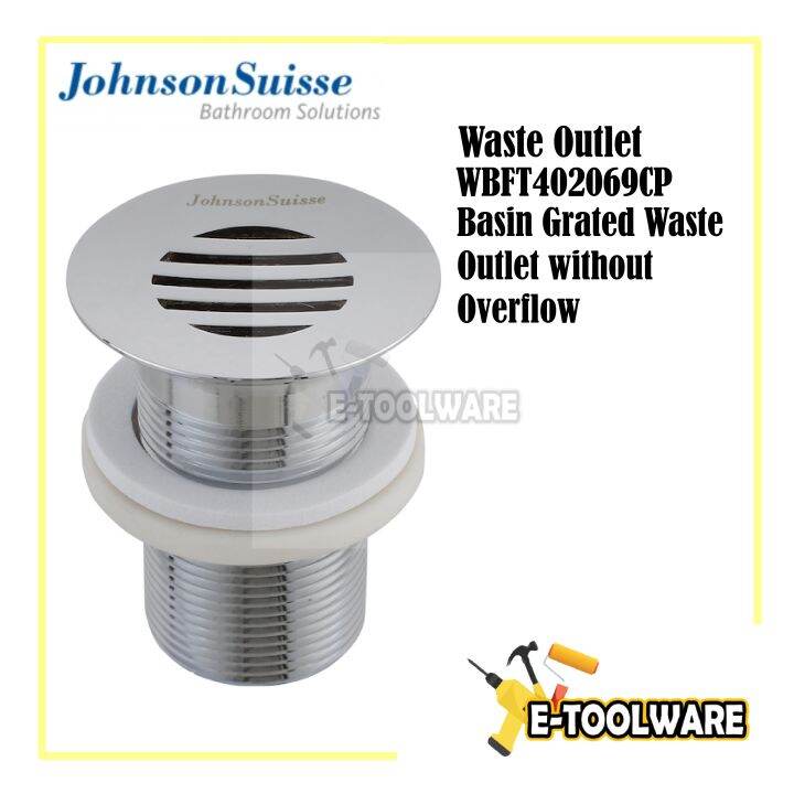 Johnson Suisse Waste Outlet Basin Grated Waste Outlet without Overflow