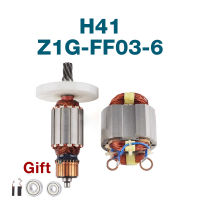 Armature Stator อะไหล่สำหรับ Hitachi H41 Electric Pick Hammer 7ฟัน Armature Rotor Anchor Stator Coil Replacement