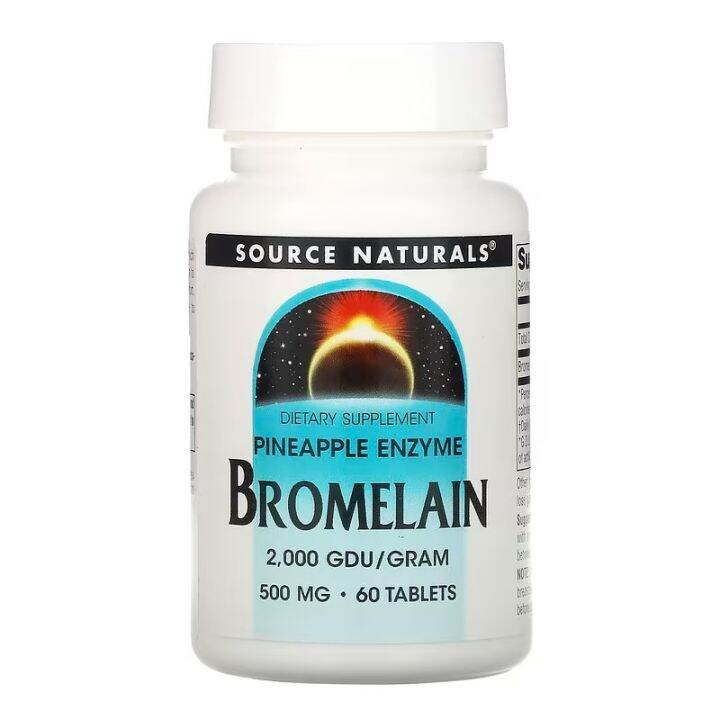 Bromelain, 2000 GDU/g, 500 mg, 60 Tablets Lazada PH