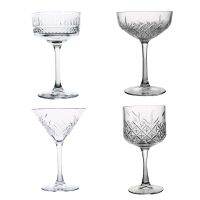 Engraving Cocktail Glasses Glassware Drinkware Wine Glasses for Hotel Bar Wedding