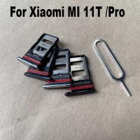 ของแท้ใหม่เหมาะสำหรับ Xiaomi MI 11T Pro MI11T ซิมการ์ดเบ้าปลั๊กที่ใส่ช่องเสียบอะไหล่ซ่อมแซมชิ้นส่วนเชื่อมต่ออะแดปเตอร์