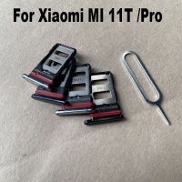 ของแท้ใหม่สำหรับ Xiaomi MI 11T Pro ซิมการ์ด MI11T ถาดใส่ซิมอะแดปเตอร์เบ้าปลั๊กที่ใส่อะไหล่ซ่อมแซมชิ้นส่วนเชื่อมต่ออะไหล่ทดแทน LKT37122