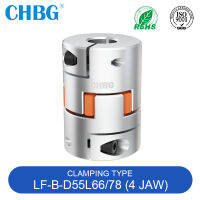 LF-B-D55L6678อลูมิเนียมเพลา Coupler ขากรรไกรพลัมแมงมุมหนีบประเภท CNC มอเตอร์ Encoder Coupling 12มม. ถึง30มม. สำหรับตารางแบ่ง