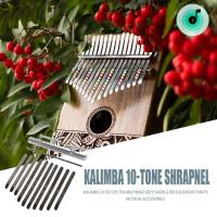 Kalimba 10ปุ่ม DIY เหล็กเปียโนนิ้วหัวแม่มืออานสะพานชุดเครื่องดนตรีเครื่องมืออะไหล่