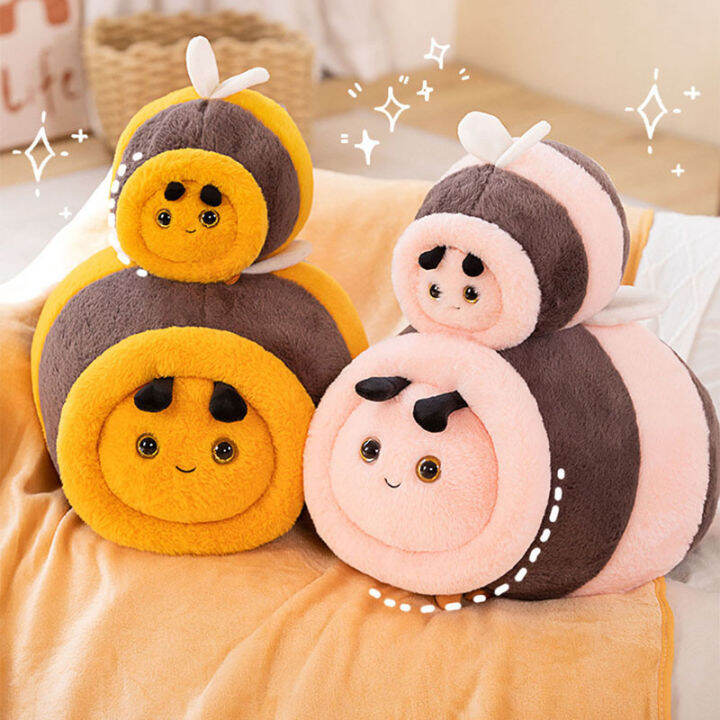 ตุ๊กตาผ้ากำมะหยี่ผึ้งยัดไส้น่ารักบัมเบิ้ลบี-plushie-ของขวัญวันหยุดสำหรับผู้ใหญ่เด็กผู้หญิง