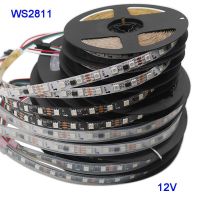 【❉HOT SALE❉】 sunzhez 5เมตร/ล็อต Ws2811 5050 Rgb แถบไฟพิกเซลแอลอีดีที่อยู่ได้ Dc12v 30/48/60Leds/M Ws2811เทป Ic โคมไฟ Led