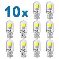 T10 Led 10X W5W 194 168ไฟรถยนต์ไพลินซังข้าวโพดแก้วลิ่มมอเตอร์รถประตูโคมไฟป้ายทะเบียนทรังก์สำหรับอ่าน12V สีขาว