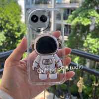 เคสโทรศัพท์ Realme11 Realme 11 NFC 9 Pro + Plus 5G 4G เคส โปร่งใสแฟชั่นดีไซน์ใหม่ร้อนเคสโทรศัพท์มือถือแบบนิ่มพร้อมขาตั้งนักบินอวกาศและกระเป๋าเก็บบัตร Case 2023