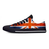 TOP☆ Hot Britain British UK Flag Union Jack United Kingdom Casual Shoes Low Top Lightweight Board Shoes Breathable Men Women Sneakers