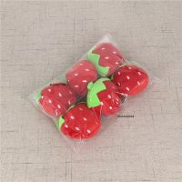 【YF】 10PCS Small Strawberry Accessories Plush Stuffed TOY DOLL