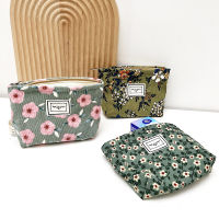 Zipper Wash Bag INS Wash Bag Portable Makeup Bag Small Flower Makeup Bag Cosmetic Storage Bag Zipper Makeup Bag