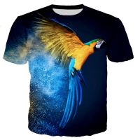 Casual Style T Shirt Streetwear Tee Parrot Men/women New Fashion Cool 3D Printed T-shirts