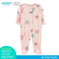 CarterS Sleepsuit 1Pc Pink-Elephant L8 คาร์เตอร์เสื้อผ้าเซท ชุดหมี