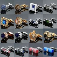 【hot】 Hourglass Wedding Gifts Jewelry Luxury Brand Man Shirt Cuff Accessories